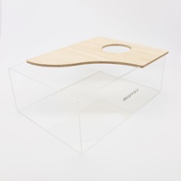 Acrylic and wood dig box