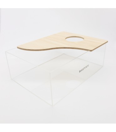 Acrylic and wood dig box