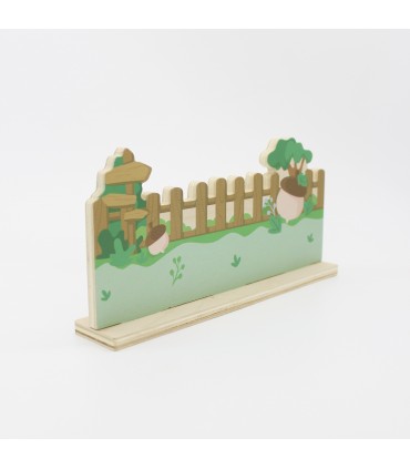 Acorn wooden fence