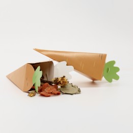 Cardboard carrot forage box