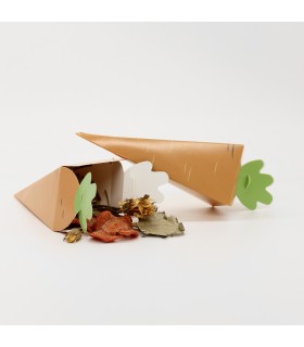 Cardboard carrot forage box