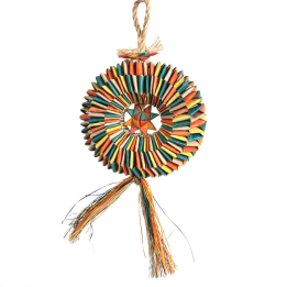 Woven star palm toy