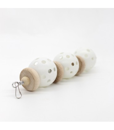 Wiffle ball foraging toy