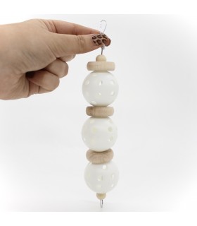 Wiffle ball foraging toy