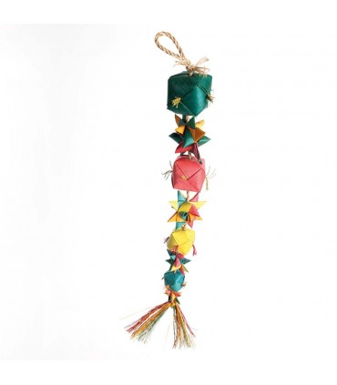 Ball and star palm leaf toy large