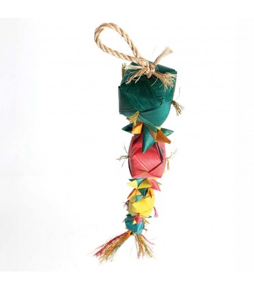 Ball and star palm leaf toy large