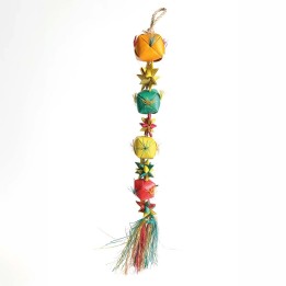 Ball and star palm leaf toy small