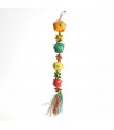 Ball and star palm leaf toy small