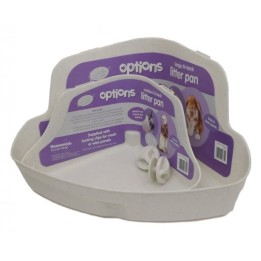 Rosewood corner litter tray (Med)