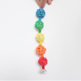 Rainbow hanging ball toy