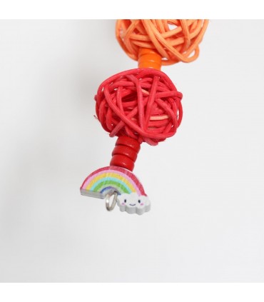 Rainbow hanging ball toy