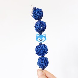 Hanging fox chew toy