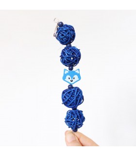 Hanging fox chew toy