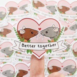 'Better together' sticker