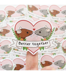 'Better together' sticker
