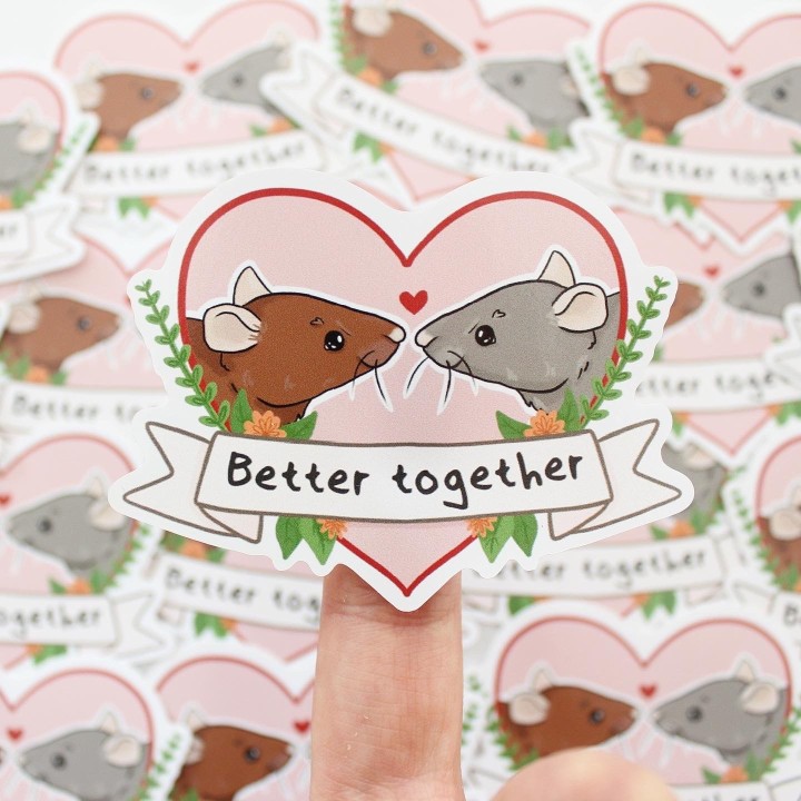 'Better together' sticker