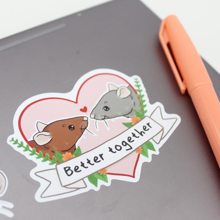 'Better together' sticker