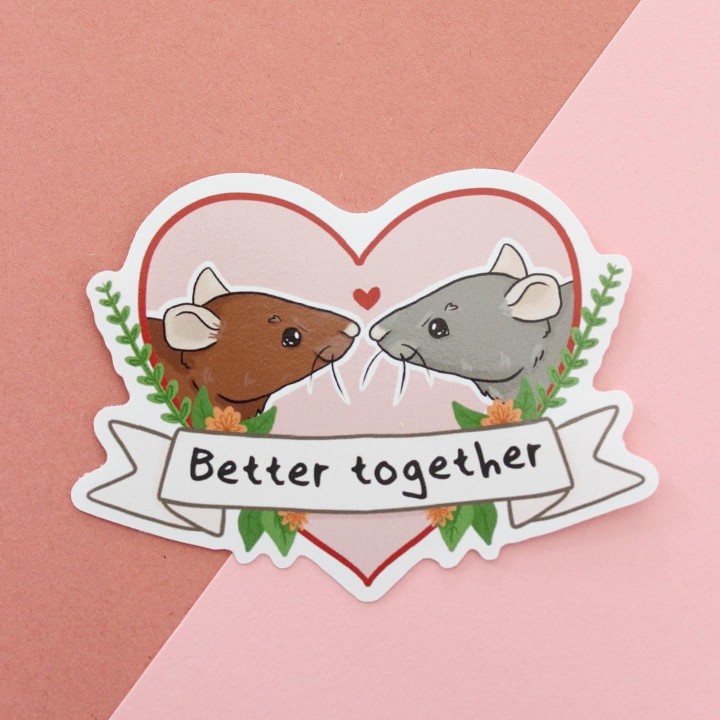 'Better together' sticker
