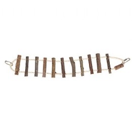 Natural Log Ladder Bridge Parrot Climbing Toy - Large