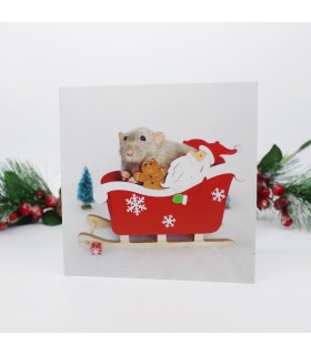 Rat Christmas card