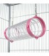 Pink clear straight hanging tube