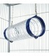 Blue clear straight hanging tube