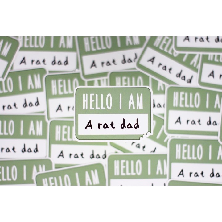 'Hello I am a Rat Mum/Mom/Dad/Parent' sticker
