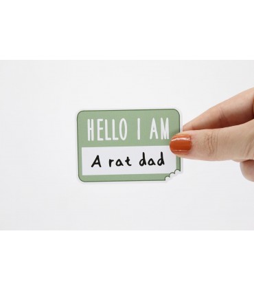'Hello I am a Rat Mum/Mom/Dad/Parent' sticker
