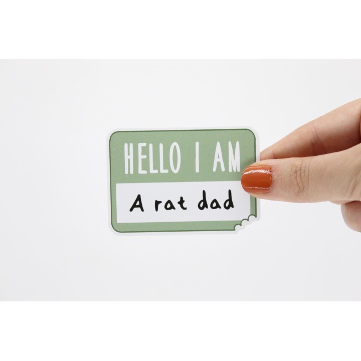 'Hello I am a Rat Mum/Mom/Dad/Parent' sticker