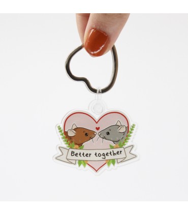 'Better together' Keyring