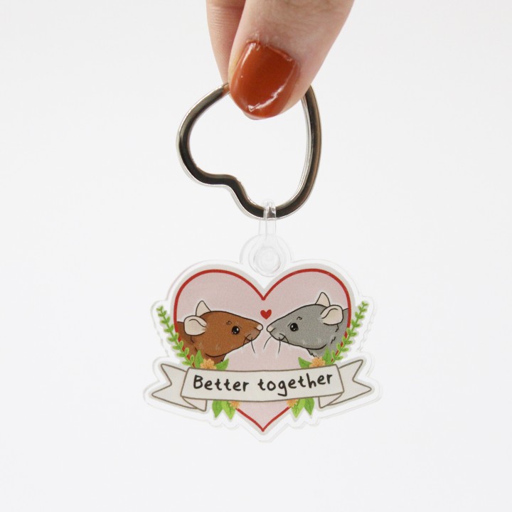 'Better together' Keyring