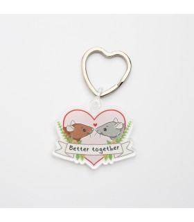 'Better together' Keyring