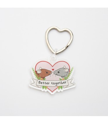 'Better together' Keyring