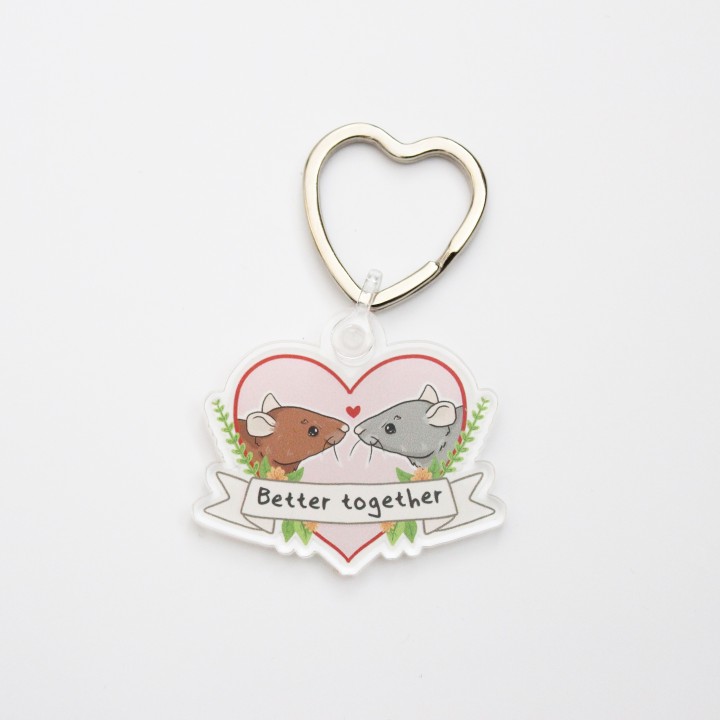 'Better together' Keyring