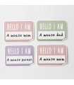 Hello I am a Mouse Mum/Mom/Dad/Parent' sticker