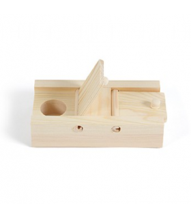 Flip flap foraging toy