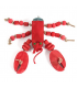 Lobster wooden perch toy