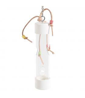 Treat tube foraging toy