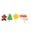 Small festive lollipop toy - pack of 4