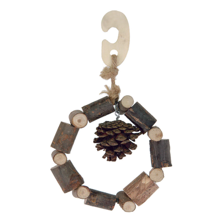 Pine cone hanging ring toy