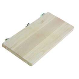 Wooden play shelf
