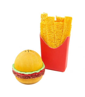 Burger and fries toy
