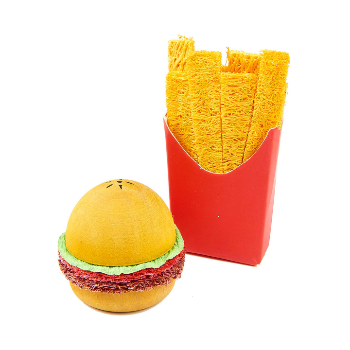 Burger and fries toy