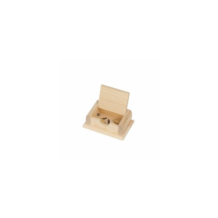 Wooden chest foraging toy