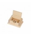 Wooden chest foraging toy