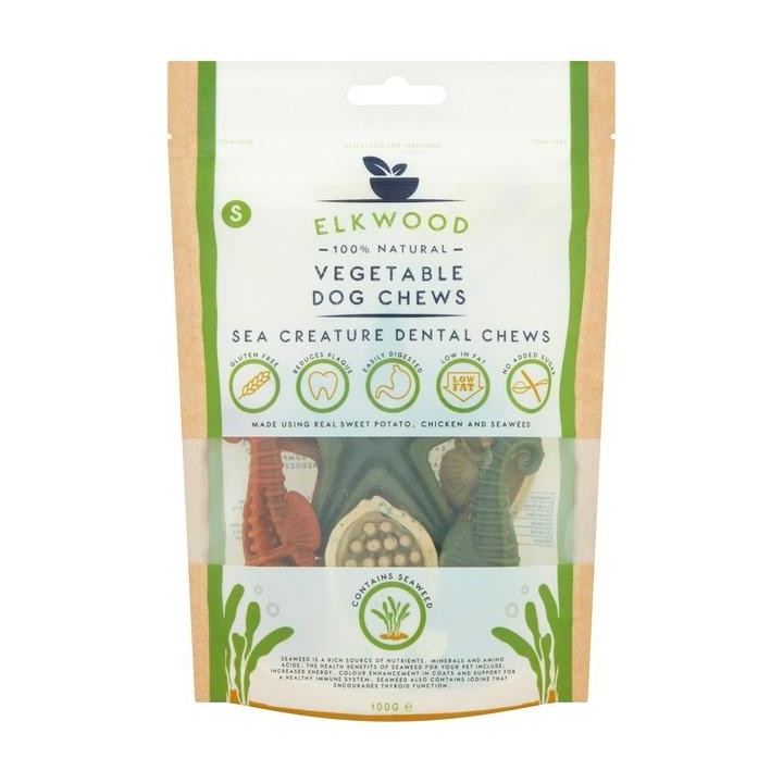 Elkwood Vegetable Sea Creatures + Seaweed Small 7pc 100g