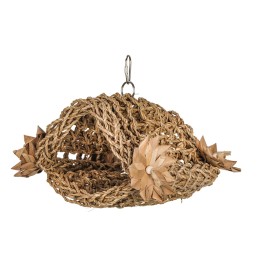 Medium Natural Woven Seagrass Hideaway Tent