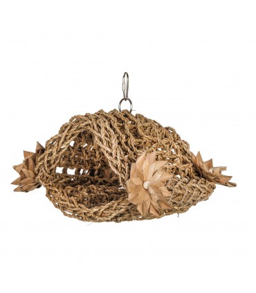 Medium Natural Woven Seagrass Hideaway Tent