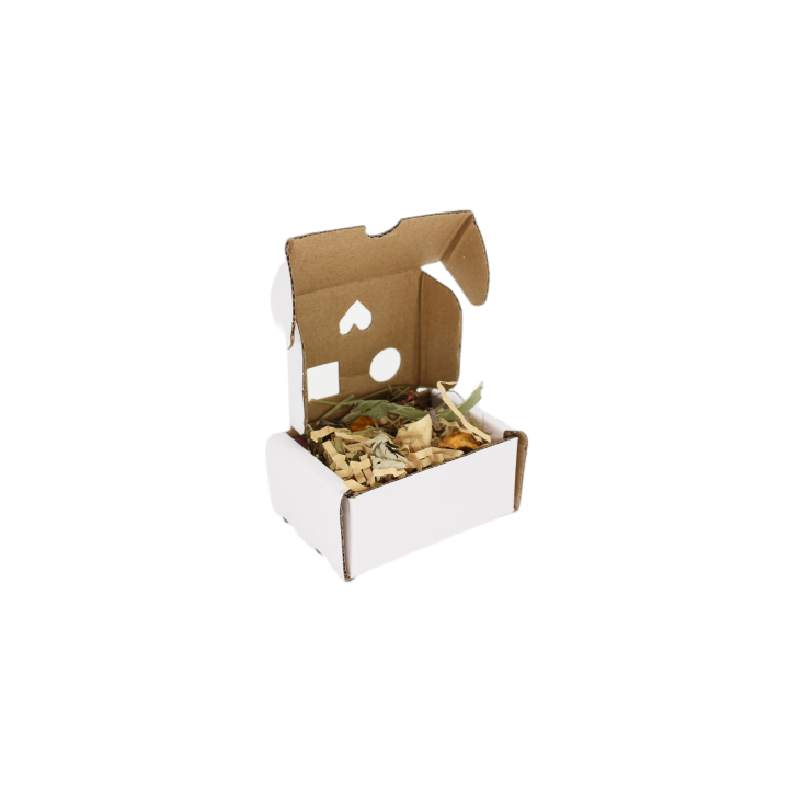 Cardboard foraging box with forage