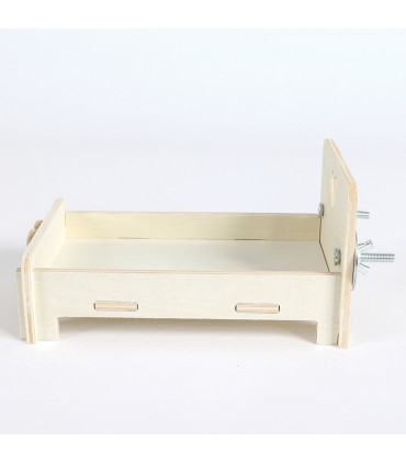 Wooden bed perch toy